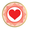 Poker Chip Ball Marker Heart - Modern