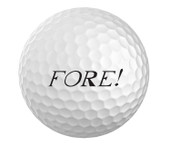 Fore! Golf Ball - Set of 3