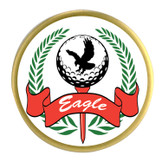 Eagle ballmarker in brass