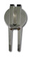 Back side of the sterling finish divot tool has a spring loaded money clip / pocket clip.