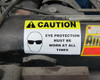 LabelTac® 4 and Pro Model Die-Cut Caution OSHA Header Roll LabelTac® 4 and Pro Model Die-Cut Caution OSHA Header Roll