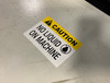 LabelTac 9 Die-Cut Caution OSHA Header Roll
