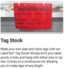 Tear-Resistant Tag Stock Supply