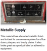 Brushed Metal Supply Brushed Metal Supply