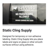Static Cling Supply Static Cling Supply