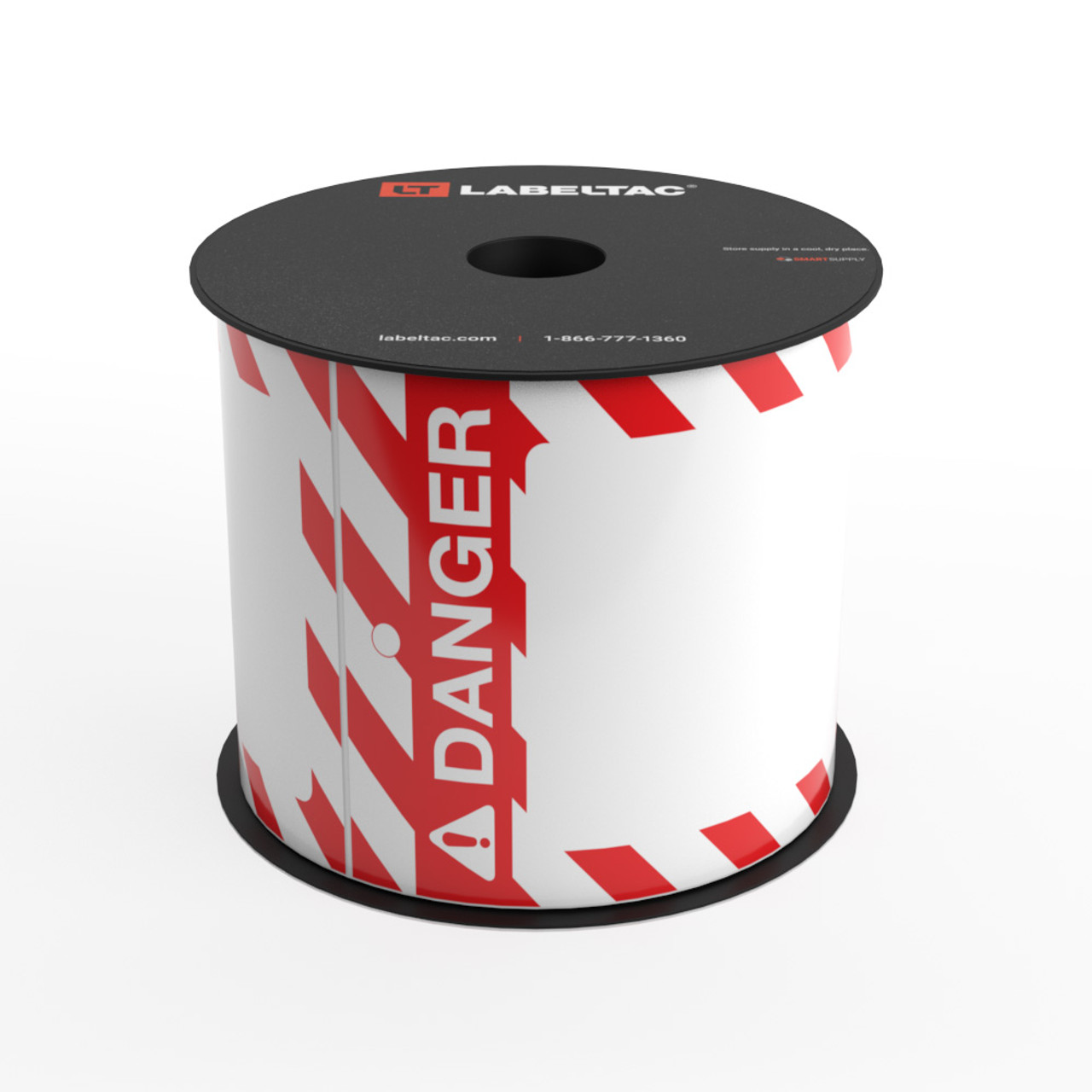 LabelTac® Danger Tag - Safety Red and White Stripes - Safety Green -  Printable Tag Roll
