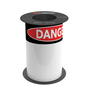 LabelTac 9 Die-Cut Warning Roll | LabelTac