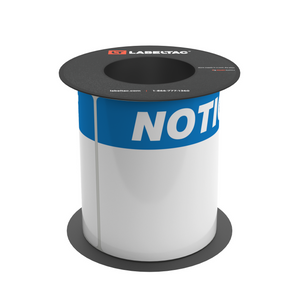 LabelTac 9 Die-Cut Warning Roll | LabelTac