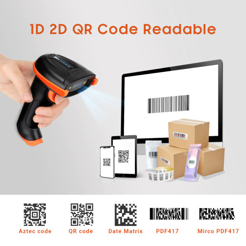 Lettore Barcode Laser Wireless 2D - VS9107BG