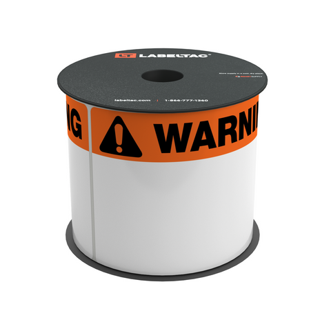 LabelTac®4 and Pro Models Die-Cut Warning Roll | LabelTac