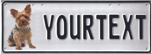 Yorkshire Terrier Custom Plate