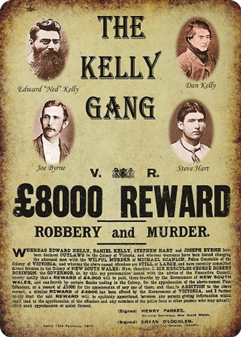 THE KELLY GANG SIGN