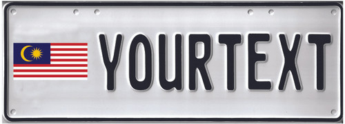 Malaysia Custom Plate