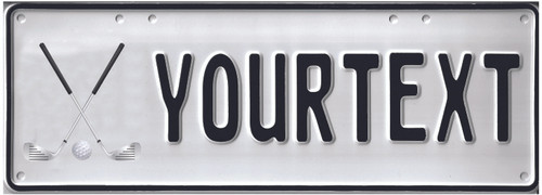 Golf Clubs Custom Plate