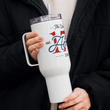 1776 America Travel Mug with a Handle