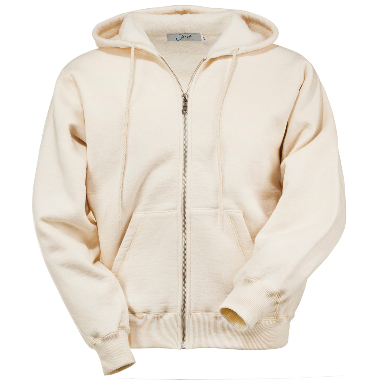 Hooded Full Front Zipper Natural 100 Cotton Men s Heavyweight 18