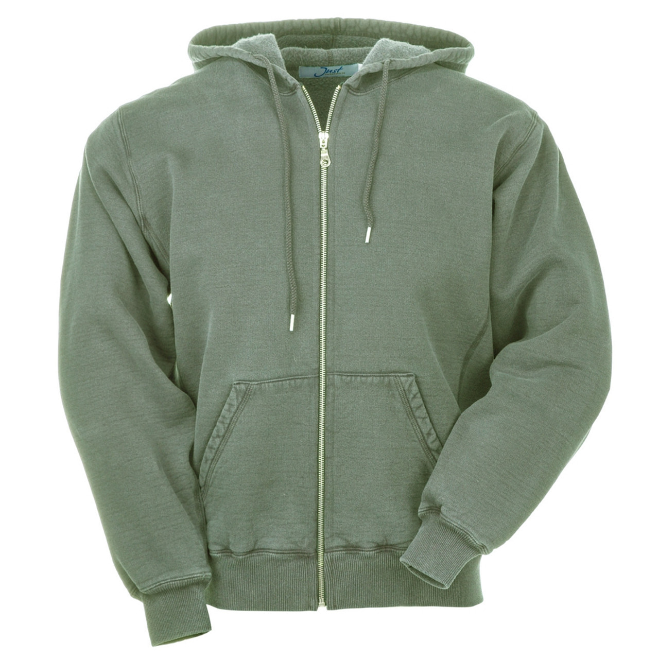 11 Oz Ultrasoft Cotton Zippered Fleece Hooded Sweatshirt