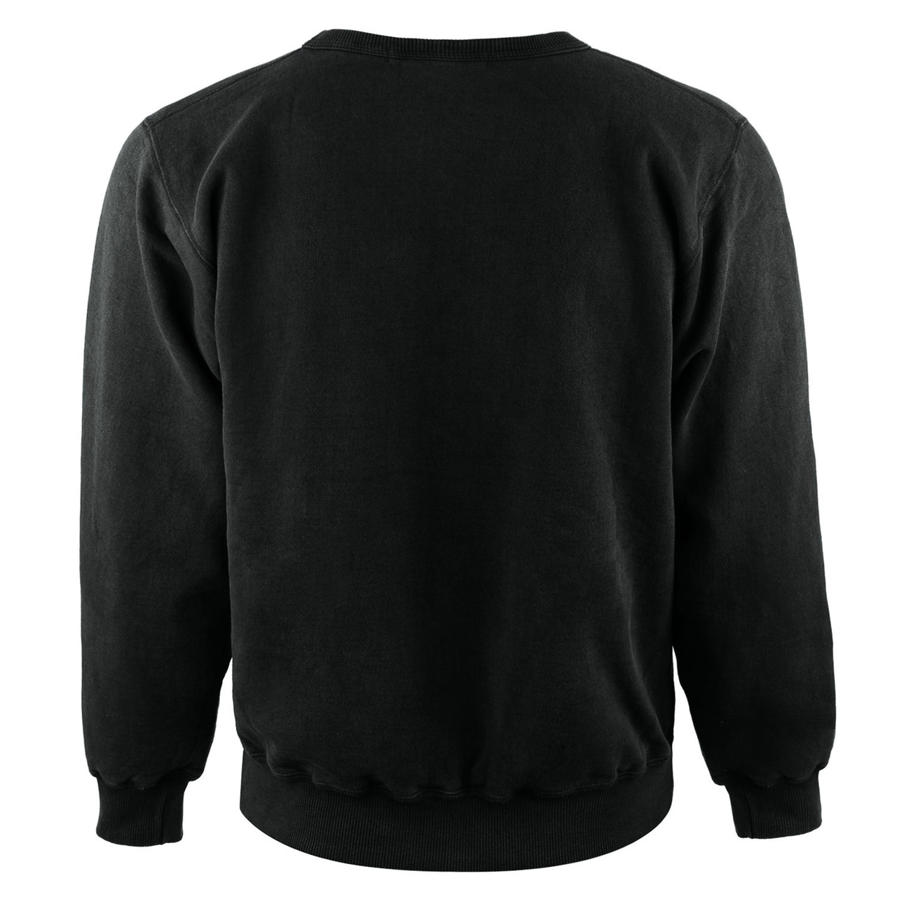 Crewneck Black 100% Cotton JustSweatShirt All Cotton