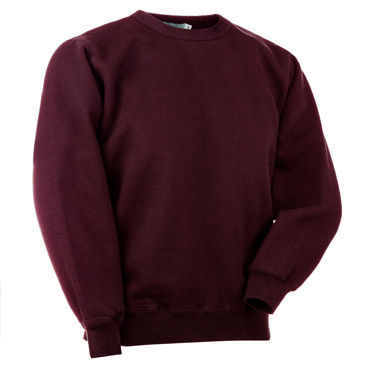 Crewneck True Burgundy 100 Cotton Unisex Heavyweight