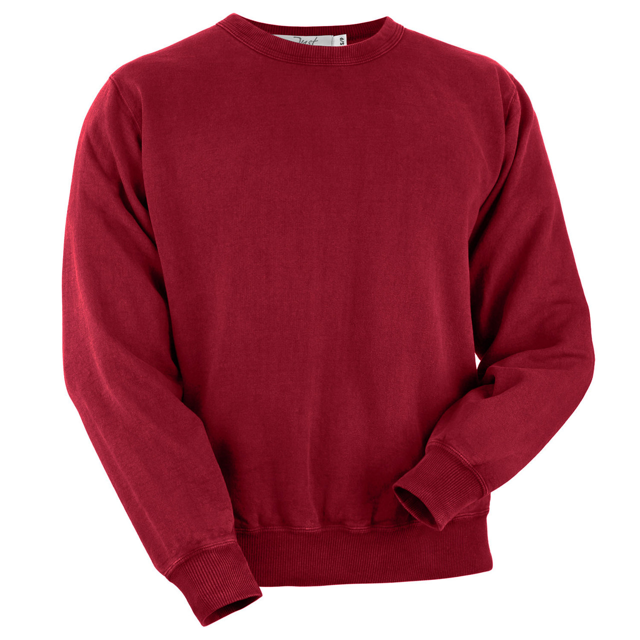 Crewneck Ruby Red 100% Cotton | Unisex Heavyweight Sweatshirts