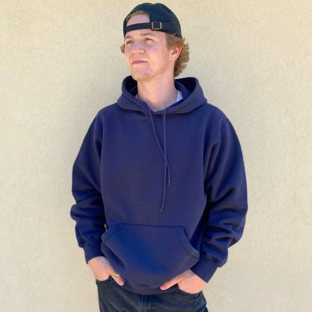 Dark Navy Blue Hoodie Pullover