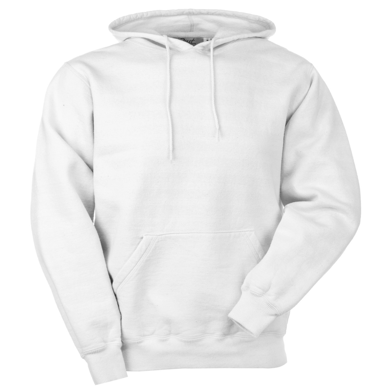 Hooded Pullover White 100% Cotton JustSweatShirt