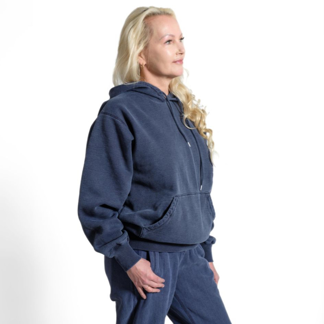 Navy 2025 cotton hoodie