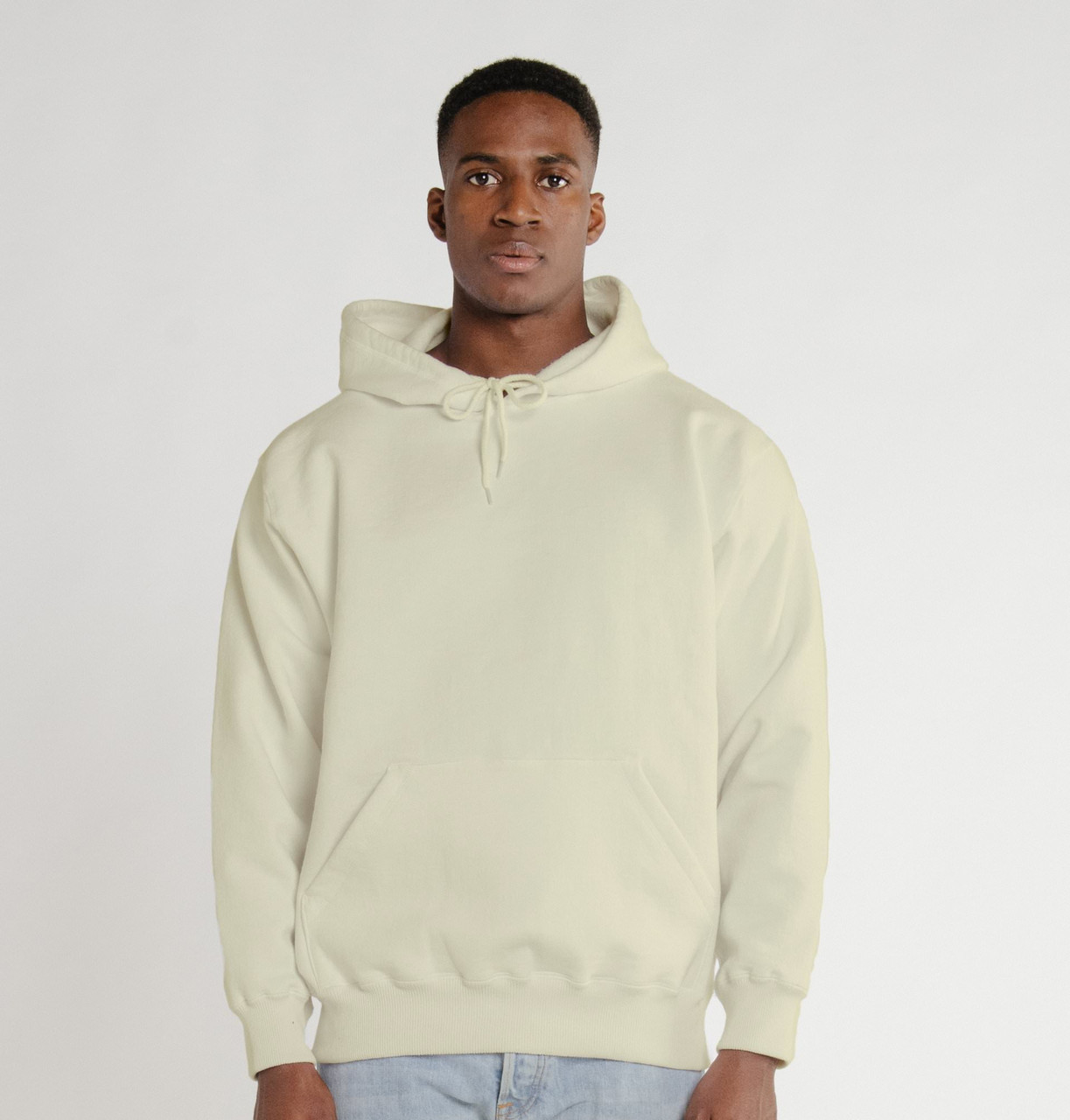 Hooded Pullover Natural 100% Cotton | Men's Heavyweight Hooded
