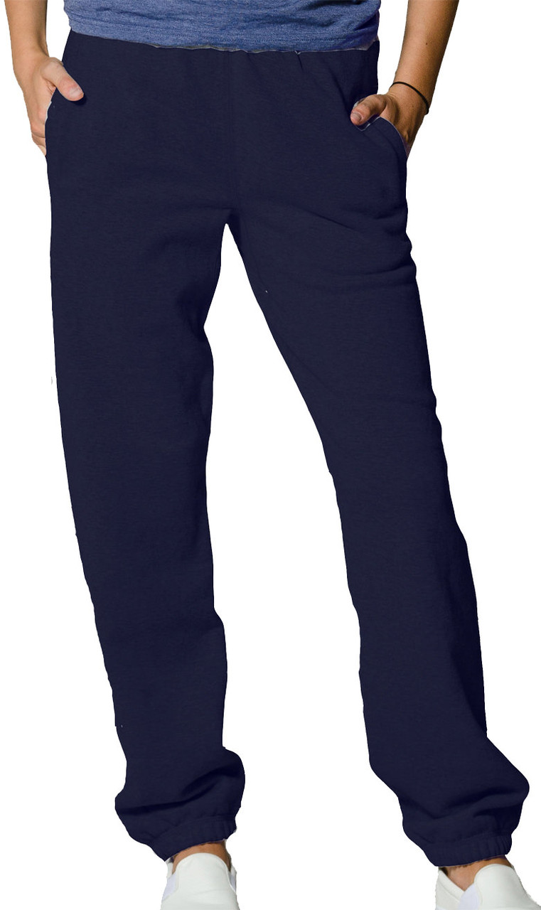 Flame Resistant FR Sweat/Jogger Pants - Heavy Weight - 100% Cotton Knitted  - 12 oz (Small, Navy Blue): Clothing, Shoes & Jewelry 