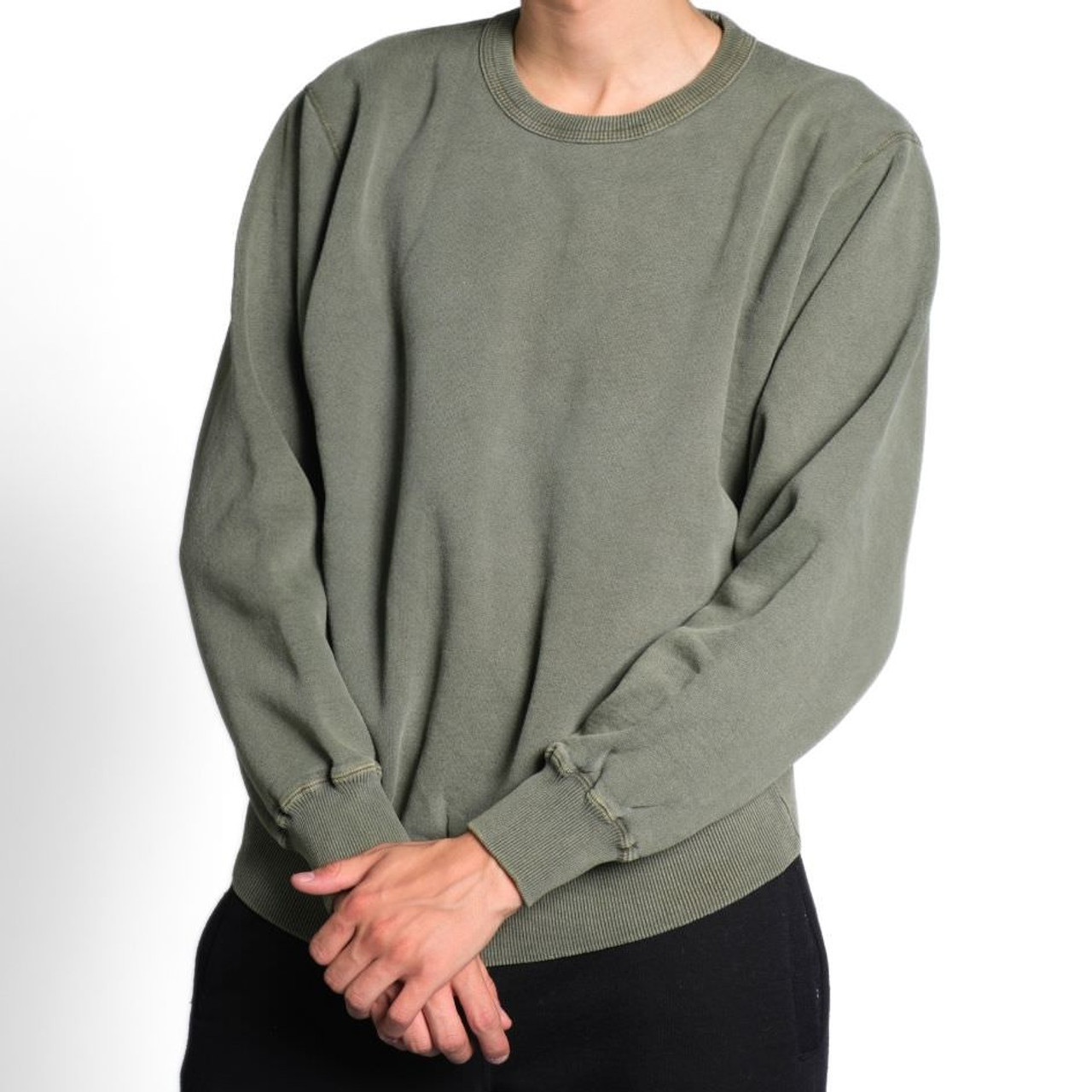 Olive crew deals neck sweatshirt