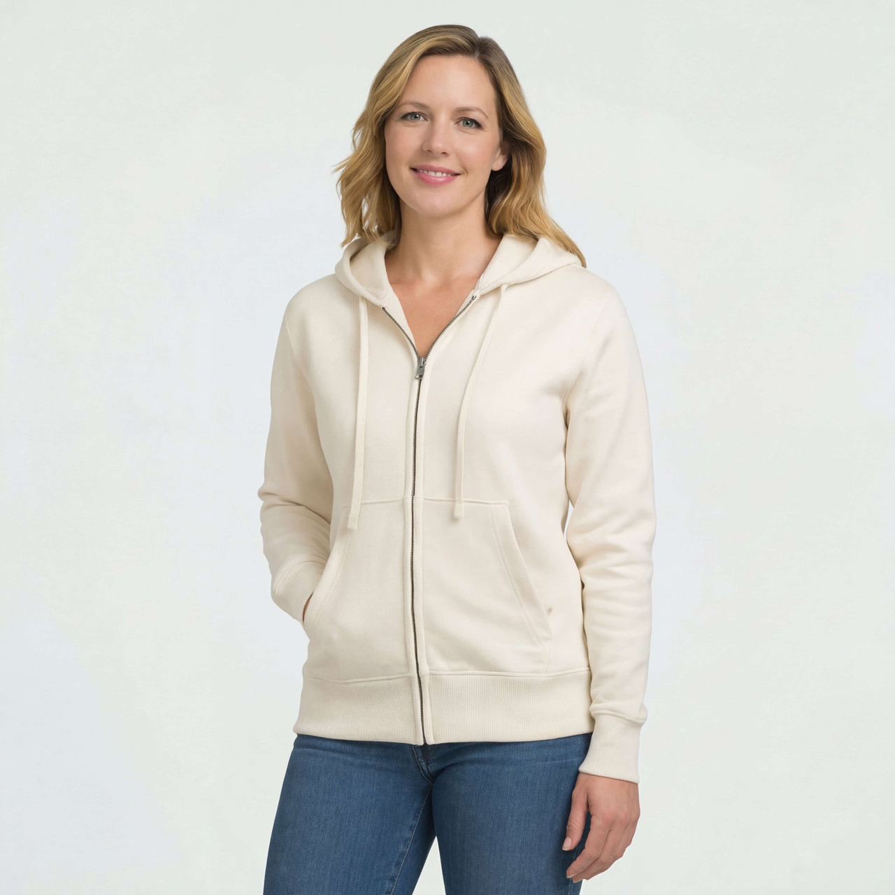 Buy Luxurious Full Zip Hoodie | Prive Natural | 100% Cotton