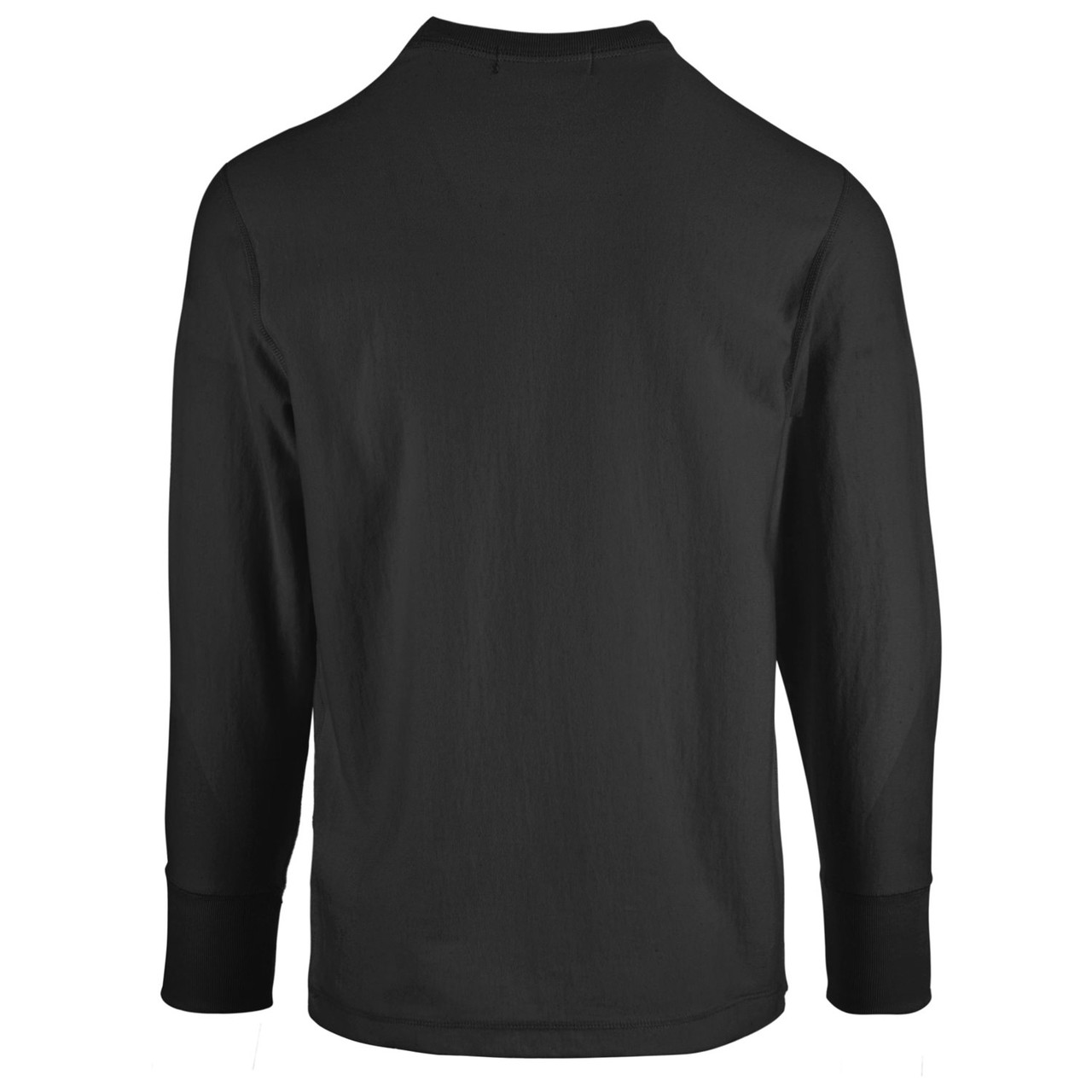 Super Heavy T-Shirt Long Sleeve 100% Cotton Black