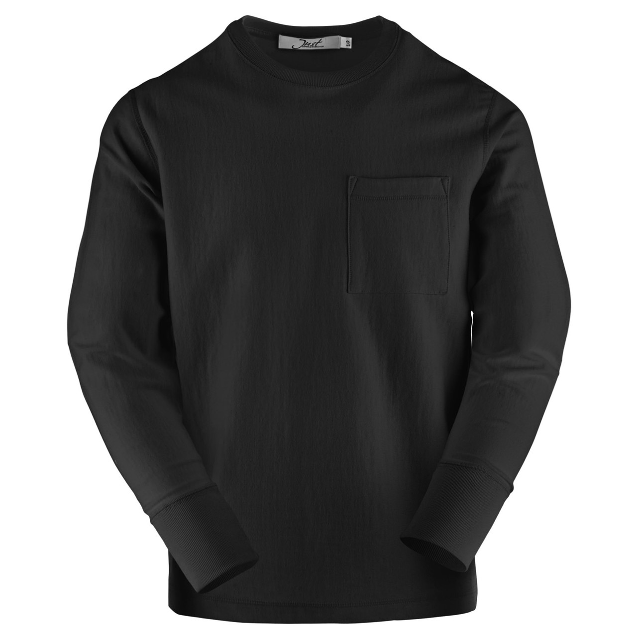 Super Heavy T-Shirt Long Sleeve 100% Cotton Black