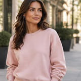 Ultra Soft Ladies Crewneck 100% Cotton