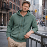 Privé Full Zip Hoodie Loop Back 100% COTTON