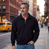 Heavyweight Half Zip Neck Sweatshirts