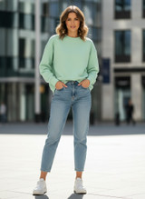 Ultra Soft Ladies Crewneck 100% Cotton