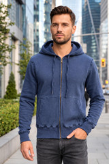 Privé Full Zip Hoodie Loop Back 100% COTTON