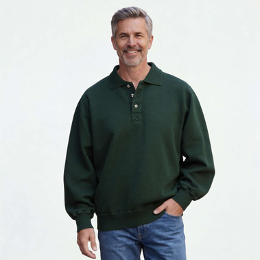 3 Button Polo Park Green 100% Cotton