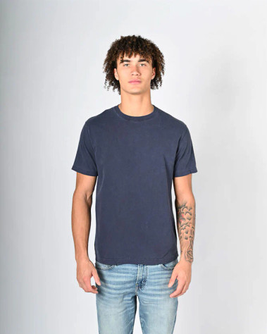 T-Shirt Short Sleeve 100% Cotton Navy Sand