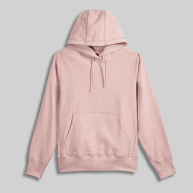 Rose Classic Hoody 100% Cotton Navy with Ribbed side panels