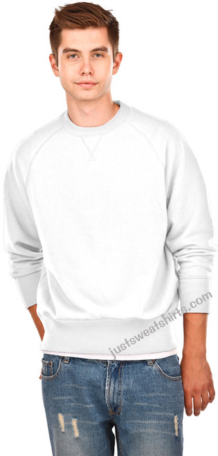 Fine French Terry Crewneck French Terry White 100% Cotton