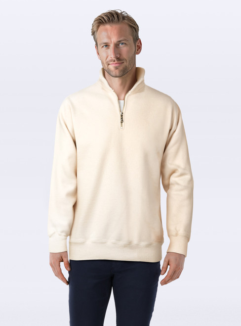 Naptime. プルオーバーSWEAT WHITE 【S】 Buy Zip Neck Natural 100% Cotton Online | Just Sweatshirts