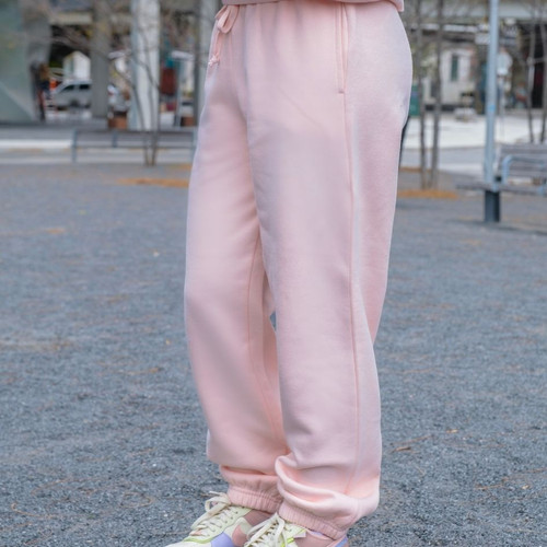 Ultra Soft Ladies Classic Sweatpants 100% Cotton Pale Pink