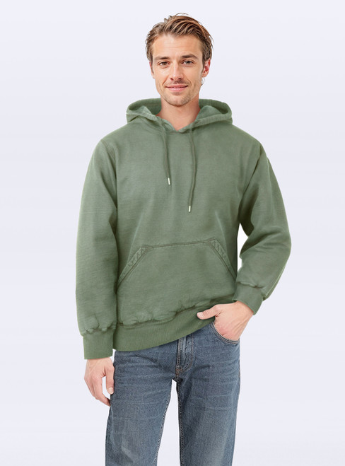 Hooded Pullover Olive Sand 100% Cotton
