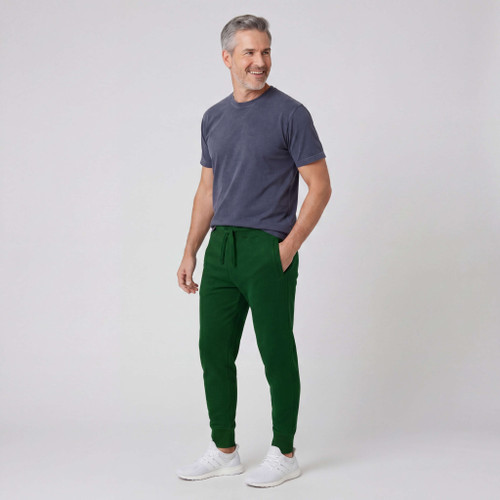 Jogger Sweatpants Unisex 100% Cotton Park Green