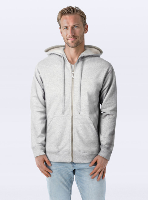 Hooded-Zipper-Silver-Mix-