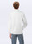Just Sweatshirts Premium 100% Cotton Half Zip Sweatshirt, white, long sleeve, casual wear for men.