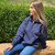 Zip Neck Navy Sand 100% Cotton