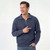 Zip Neck Navy Sand 100% Cotton